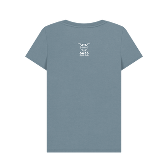 Stone Blue Printed T-shirt Back