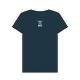 Denim Blue Printed T-shirt Back