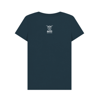 Denim Blue Printed T-shirt Back